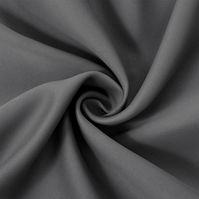 LEMOMO Blackout Curtains 66 x 84 inch/Frost Grey Curtains Set of 2 - Image 5
