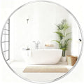 Fabuday Silver Circle Mirror for Wall 22 inch by Fabuday