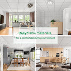 Smooth White Drop Ceiling Tile 2ft x 4ft, Ceiling Panel 24 x 48in – Waterproof - Image 3