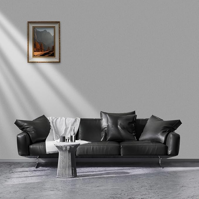 Yancorp 16"x120" Matte Light Gray Contact Papaer Peel and Stick Wallpaper Vinyl - Image 3