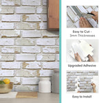 Commomy 10 Pcs 3D Brick Peel and Stick - Image 6
