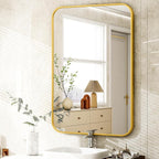 Easly 26 x 38 Inch Bathroom Mirror, Rounded Rectangular Vanity Mirror - Image 4