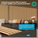 Art3d 6-Piece Wood Slat Panels for Stylish Interior Decor and Ceiling Decoration - Image 2