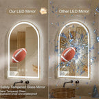 Arched LED Bathroom Mirrors - Image 4
