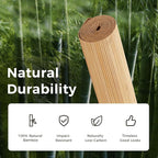 OUZUGIE 2 Pack 96x48 Inch Natural Bamboo Wall Panel – Twinned Carbides Pole - Image 7