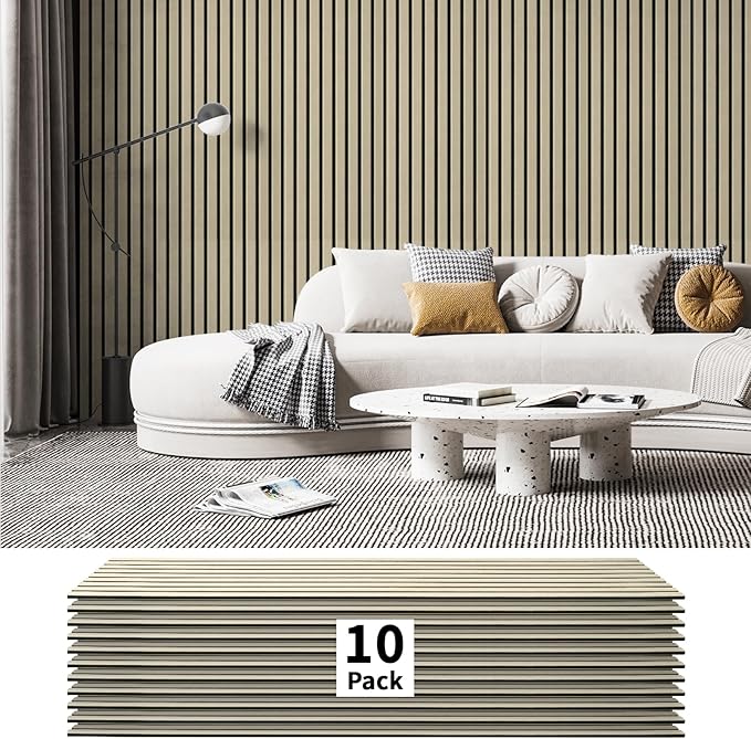 Art3dwallpanels 10 Pack Acoustic Panels, Self Adhesive High Density Sound by Art3dwallpanels