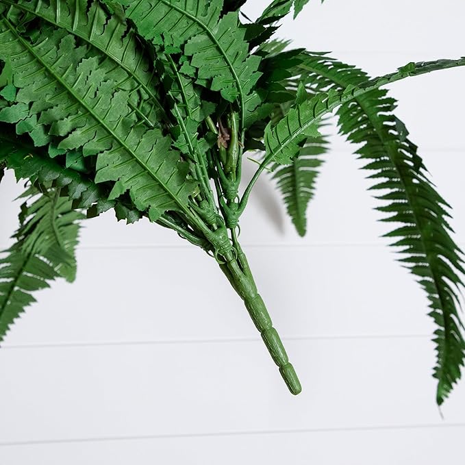 Nearly Natural 48in Artificial Boston Fern, Large Faux Greenery - Image 3
