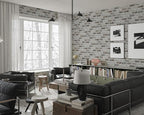 Guvana 17.3"×197" Brick Peel and Stick Wallpaper Grey Brown 3D Self Adhesive - Image 5