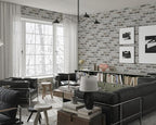 Guvana 17.3"×590" Brick Peel and Stick Wallpaper Grey Brown 3D Self Adhesive - Image 4
