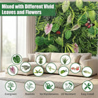 Artificial Grass Wall Panels, UV-Anti Fake Greenery Plant Boxwood Panels - Image 3