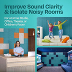 Acoustic Panels 12-Pack Soundproof Wall Panels 12"x12"x0.4" Decorative Sound - Image 7
