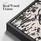 Large Framed Black and White Abstract Wall Art - Image 6