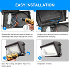 120W LED Wall Pack Light with Dusk-to-Dawn Sensor, 16800LM 5000K LED Security - Image 7