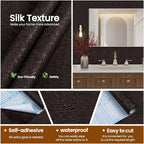 Brown Peel and Stick Self Adhesive Wallpaper - Image 3