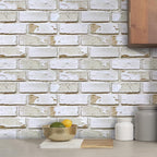 3D Faux Brick Wall Panels Peel and Stick, Small Brick-Look Textured Wall Sticker - Image 9