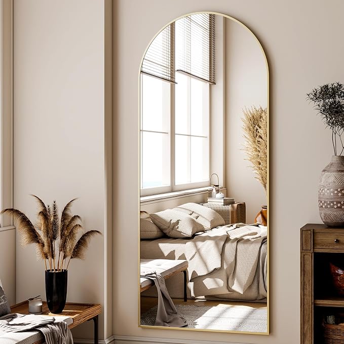 XRAMFY 24x68 Arched Full Length Mirror Floor Mirrors - Image 4