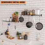 4 Pack Foldable Wall Shelf, Wall Mounted Garage Storage Shelves, Heavy Duty - Image 7