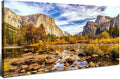 Yosemite Valley Mountain Wall Art Panorama of National Park Canvas Prints by HOME