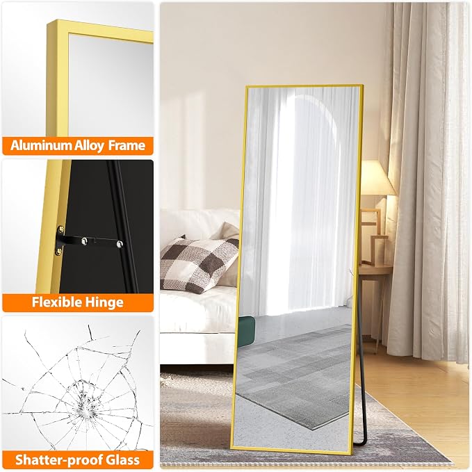 TRAHOME Standing Mirror Full Length Mirror - Image 6