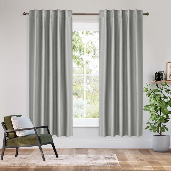 RYB HOME 100% Blackout Short Curtains by RYBHOME