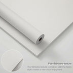 24"x393" White Grasscloth Peel and Stick Fabric Textured Contact Paper Linen - Image 3