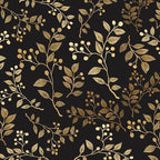 Extra Long Dark Floral Peel and Stick Wallpaper 17.5In x 32.8Ft, Vintage by VOLEAARWALLPAPER