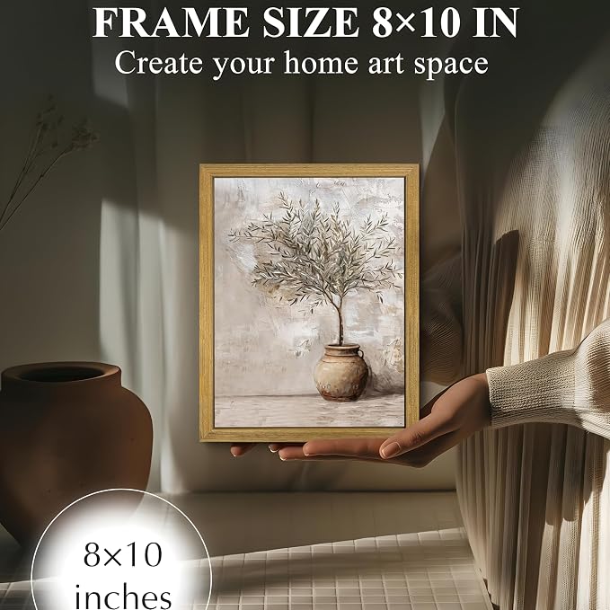 Vintage Olive Tree Canvas Wall Art, Farmhouse Aesthetic Oil Painting, Rustic - Image 5