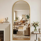 Suidia 76"x34" Arched Full Length Mirror - Image 2