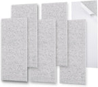 6 Pack Thickened Soundproof Wall Panels, 15.75" X 31.5" X 0.47" High Density by ENSEPST
