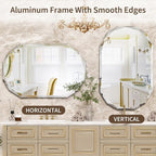Suidia Bathroom Mirror, Frameless Bathroom Mirror - Image 6