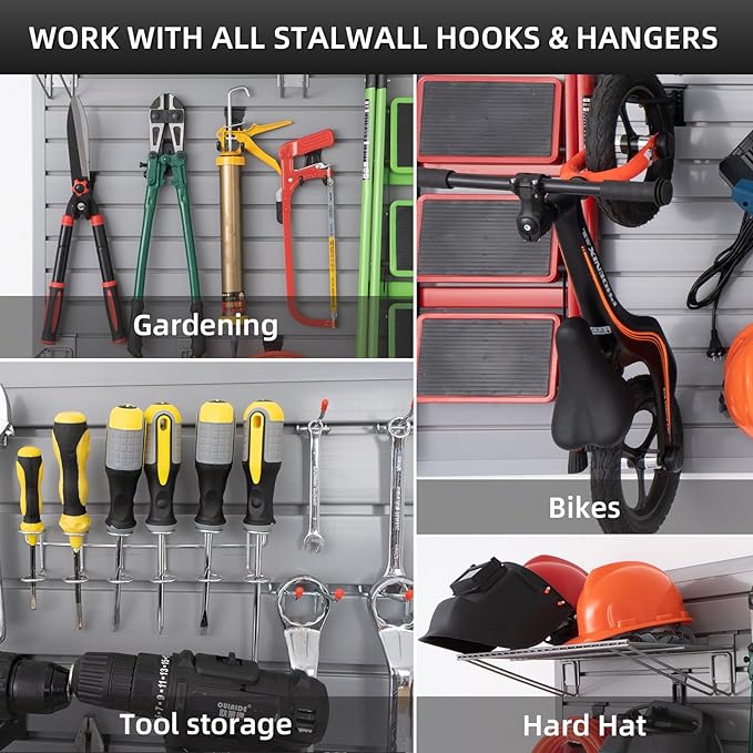 Slatwall Panel Garage Slat Wall Storage Systems, PVC Slat Wall Paneling Garage - Image 6