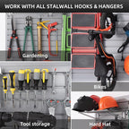Slatwall Panel Garage Organizer Heavy Duty Wall Mounted, PVC Slat Panels Home - Image 6