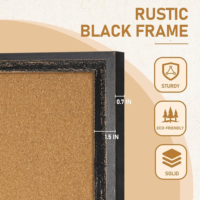 DOLLAR BOSS Cork Board for Office 30 X 20 Inches Cork Boards for Walls Bulletin - Image 4