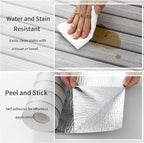 Haimin Wood Grain Slat Wall Panels Peel and Stick Faux Wood Thick Wallpaper - Image 5