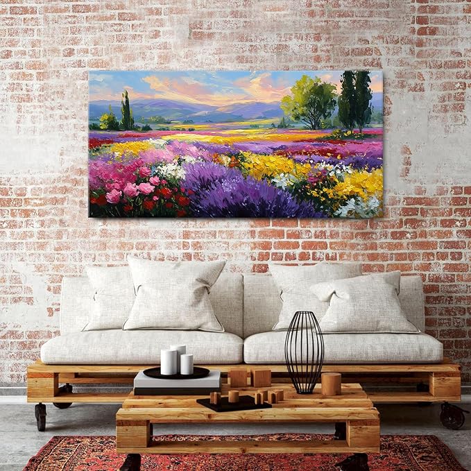 Flower Wall Art Vintage White Floral Canvas Pictures Abstract Blooming Flower - Image 2