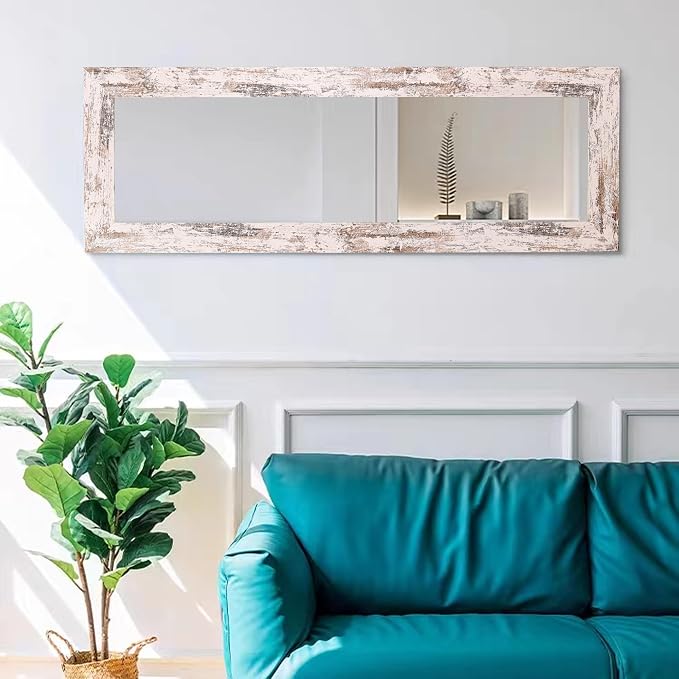 Syndra Farmhouse Full Length Mirror 61x22'', Rustic Floor Mirror, Large - Image 6