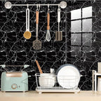 Chejiaye 10pcs Marble Peel and Stick Waterproof Wall Panels, Heat-Resistant - Image 2