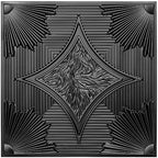 Art3d Drop Ceiling Tiles 24x24 in Black, 3D Wainscoting Panels Glue Up 2x2 - Image 2