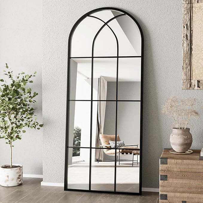 Mirror Full Length, Oversize Farmhouse Standing Wall Mirrors Hanging or Leaning by ZMYCZ