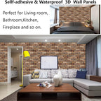 3D Wall Panels Peel and Stick, 10 Pack 3D Waterproof Self-Adhesive Wallpaper - Image 5