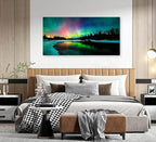 Cao Gen Decor Art S01998 Wall Art Aurora scenery Painting on Canvas Stretched - Image 8