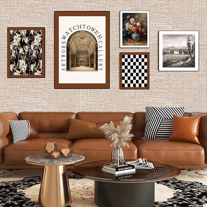 Amiya Grasscloth Khaki Wallpaper 17.3"x120" Peel and Stick Tan Faux Fabric - Image 7