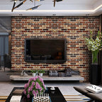 20-Pack 104 Sq.Ft 3D Wall Panels Peel and Stick 3D Faux Brick Wallpaper Peel - Image 2
