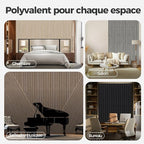 AKUMAX 2 Pack Acoustic Panels, Wood Slat - Image 6