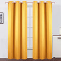 LEMOMO Yellow Thermal Blackout Curtains/38 x 84 Inch/Set of 2 Panels Room by Lemomo