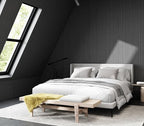 Black Grasscloth Wallpaper Peel and Stick Fabric Linen Textured 24"x394" - Image 6
