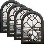 ZEXUIRU 4 Set. Rustic Wall Mirrors by ZEXUIRU
