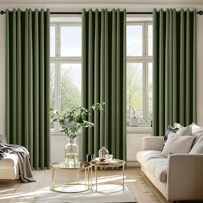 MIULEE Blackout Curtains for Bedroom Living Room 2 Panels, Thermal Insulated - Image 6
