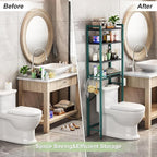 Kalrin Over-The-Toilet Storage Rack, 4-Tier Bathroom Organizer Shelf Over Toilet - Image 4