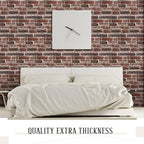 Tinlade 30 Pcs 28.81 Sq ft 3D Wall Panels Peel and Stick Foam Brick Wallpaper - Image 7